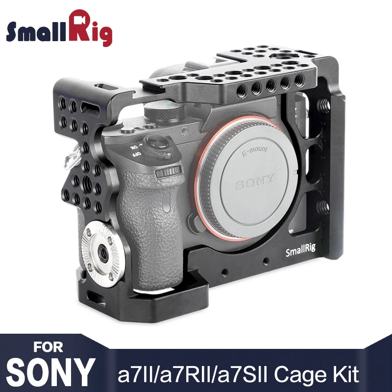 SmallRig A7m2 Camera Cage Rig for Sony a7II / a7RII / a7SII With ARRI rosette Mount and Cold Shoe Mount HDMI Cable Clamp 1982 SmallRig A7m2 Camera Cage Rig for Sony a7II / a7RII / a7SII With ARRI rosette Mount and Cold Shoe Mount HDMI Cable Clamp 1982