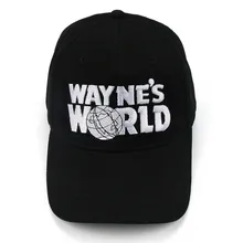 Way's World Черная кепка головной убор бейсболка кепка модный стиль Косплей вышитая шляпа водителя грузовика унисекс бейсболка с сеточкой и регулируемым ремешком Размер