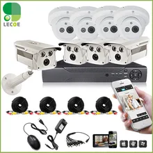 1200TVL система наблюдения CCTV 8CH CCTV DVR с 960 H CMOS IR камера видеонаблюдения система с ИК-фильтром 8CH DVR комплект