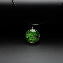 Стеклянный кулон в виде цветка, модный стеклянный шар, ожерелья в классическом стиле, ювелирные изделия# DY513