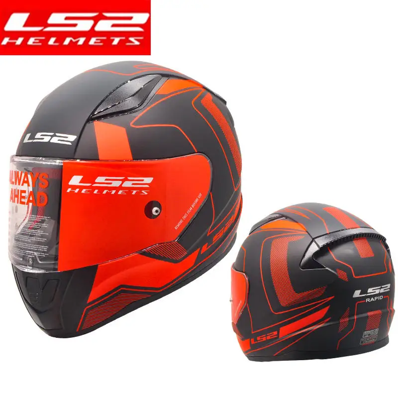 LS2 FF353 Быстрый Полный мотоциклетный шлем для мужчин и женщин, LS2 шлем для уличных гонок, мотоциклетный шлем - Цвет: 15