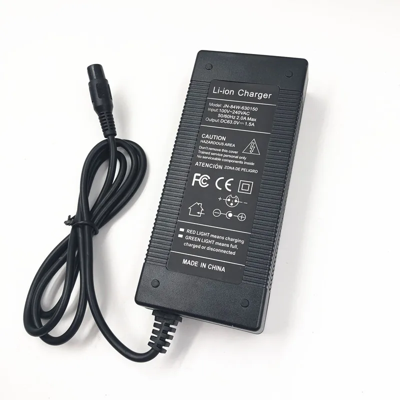 Alimentação para Xiaomi Carregador de Bateria de Alimentação Saída 63 v Carregador de Bateria de 1.5a Ninebot Ninebot Mini Pro Xiaomi Smart Ninebot Scooter Skate Acessórios - Image 4