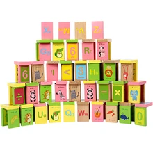 100 шт./лот, деревянные кубики домино, фигурки, английские фигурки домино, Конструкторы для раннего образования, головоломки, когнитивные игрушки