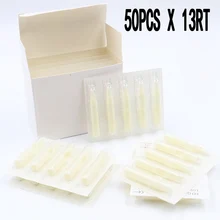 Татуировки Советы дизайн 50 шт 13RT одноразовые татуировки Советы тюбик с насадкой-конусом наконечник для татуировки иглы белый цвет татуировки принадлежности