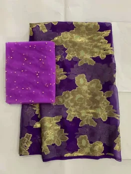 

gold nigerian lace fabrics high quality silk fabric 2019 satin dress material french lace fabric tissu dentelle7yard/lot L100-