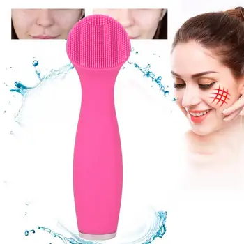 

Jade Roller Electric Waterproof Silicone Facial Cleansing Brush Pores Cleansing Facial Massage Machine Skin Vacuum