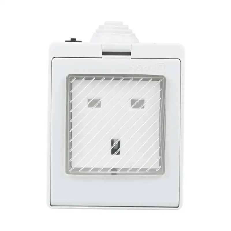 

1PC WiFi Smart UK/US Plug Smart Socket WiFi Outdoor Socket IP55 and App Remote Control Work Superior Waterproof Durable DS35