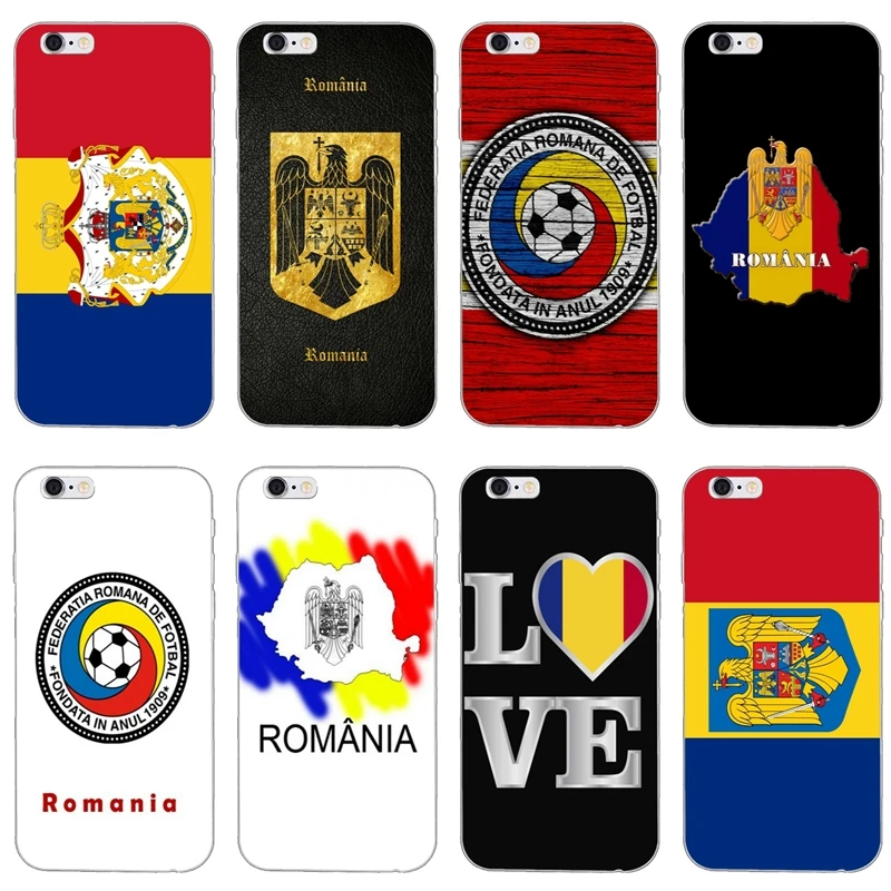 

i love Romania flag banner pattern For Samsung Galaxy J4 J5 J6 J7 A5 A7 A8 A9s Plus Prime star 2016 2017 2018 Soft phone case