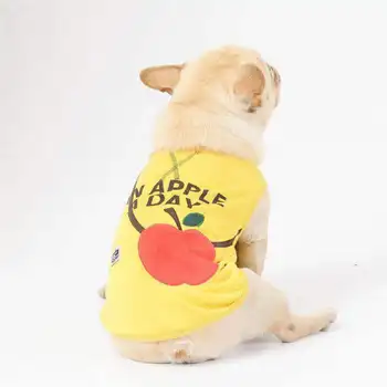 

Dog Cat T-shirt Soft Puppy Dogs Clothes Cute Cartoon Pet Clothing Winter Vests for Small Pets Chihuahua Teddy Costume