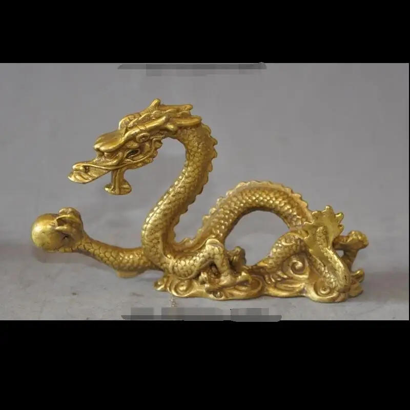 

zhaorui4884384+ +chinese fengshui brass copper zodiac animal beast dragon Play Beads lucky statue