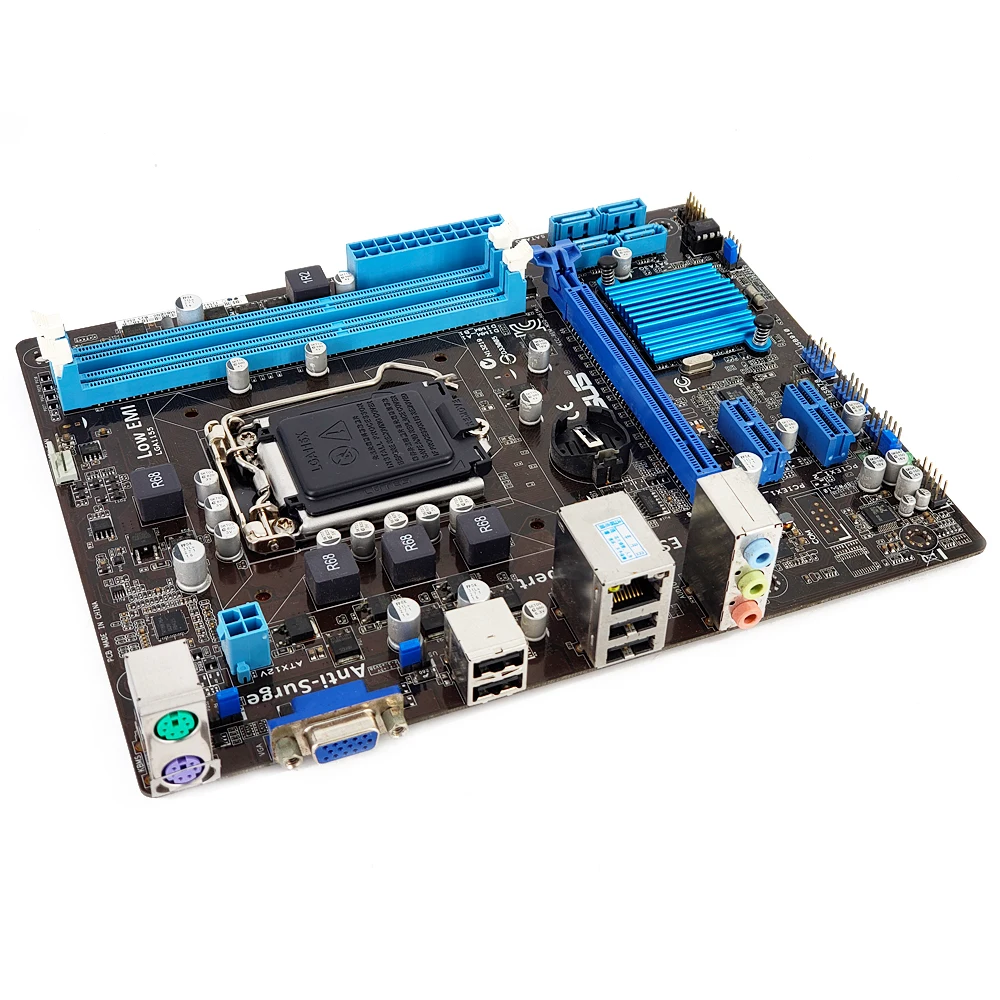 Najtaniej Asus H61M E pulpitu płyta główna H61 gniazdo LGA 1155 dla rdzenia i3 i5 i7 DDR3 16G SATA2 USB2.0 Micro ATX oryginalne używane płyty głównej płyta główna