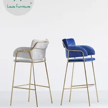 Луи Мода барные стулья креативные скандинавские Роскошные ресторанные бытовой утюг подставка для вина Передняя подставка