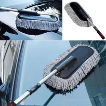 Multi-Functional Microfiber Car Dust Cleaning Brush Duster Mop Auto Duster Washer Tool Wax Brush Supplies For Audi A6 A4 VW BMW