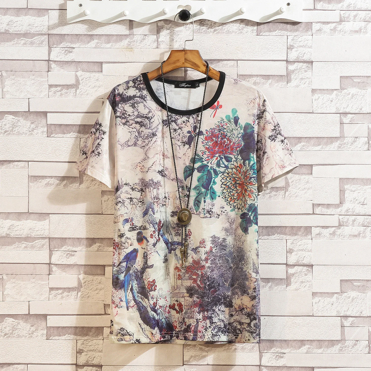 Goedkoop Korte Mouw T shirt Mannen 2019 Zomer Hoge Kwaliteit Tshirt Top Tees 3D Print Brand Fashion Kleding Plus Size M 5XL 6XL 7XL O Hals