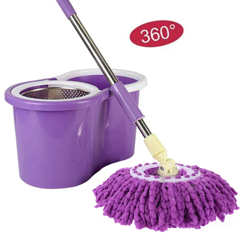 360 Rotating Cleaning Floor Mop Head Replacable Magic Mop Easy Floor Mop Household Accessories