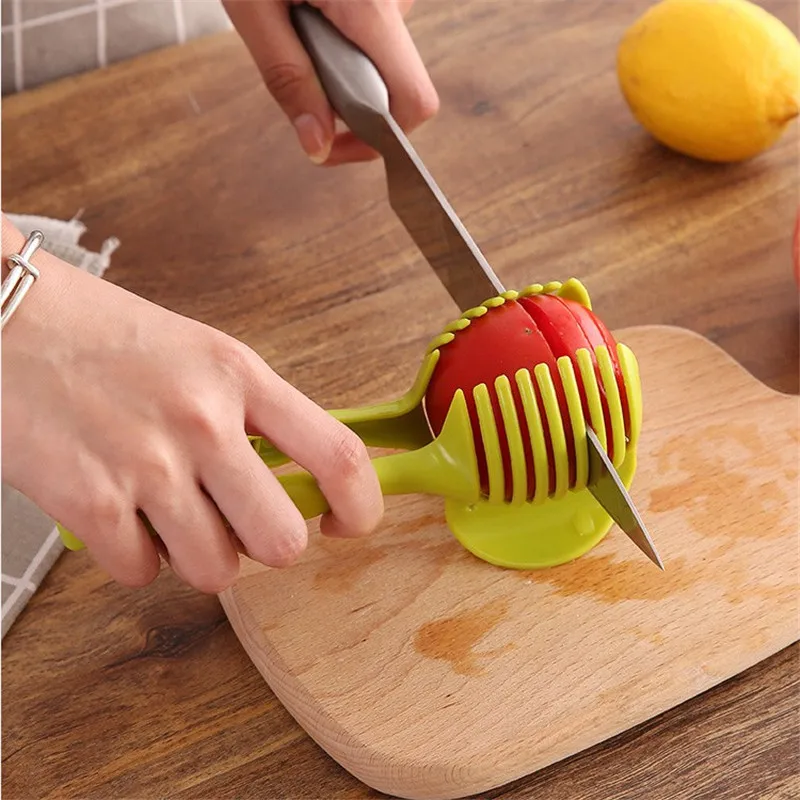 Round Fruit Vegetables Slicer Tomatoes Oranges Lemons Potatoes Quick and Evenly Sliced Machines Anti-hot Grips Home kitchen Tool | Дом и сад