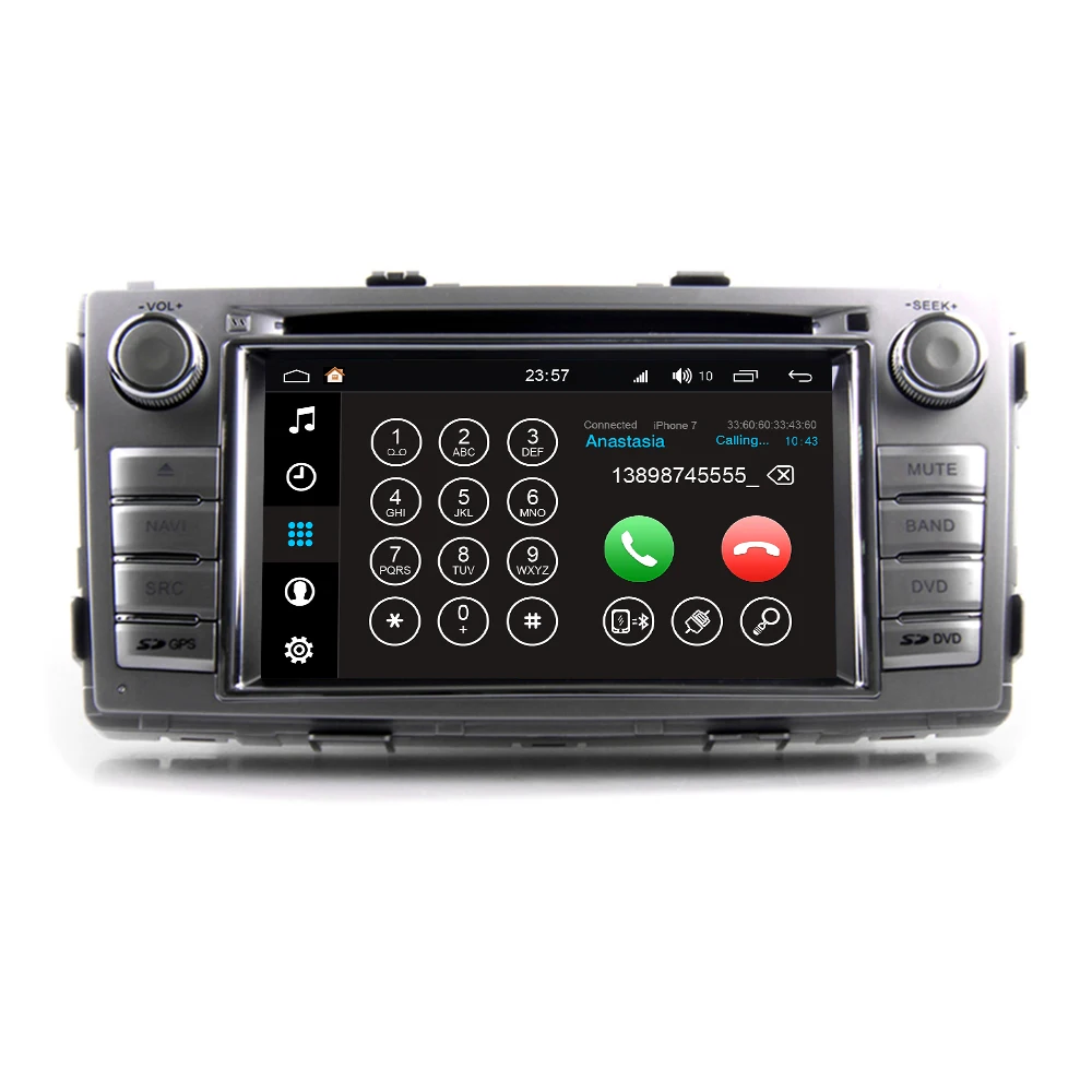 Excellent For Toyota Hilux 2012 2013 2014 2015 Android 8.0 Auto Car Accessories Radio Stereo DVD GPS Navigation Multimedia Media System 2