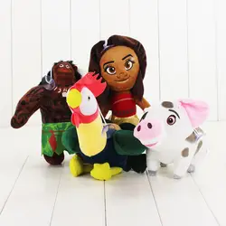 Новый стиль Моана плюшевые игрушки куклы Моана принцессы Мауи Heihei Pua Plush игрушка мягкая плюшевая игрушка Моана Приключения куклы игрушка в