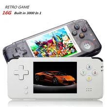 POWKIDYY Ретро портативная игровая консоль 16G Встроенная память встроенный 3000+ различных игр Поддержка для NEOGEO/GBC/FC/CP1/CP2/GB/GBA SP