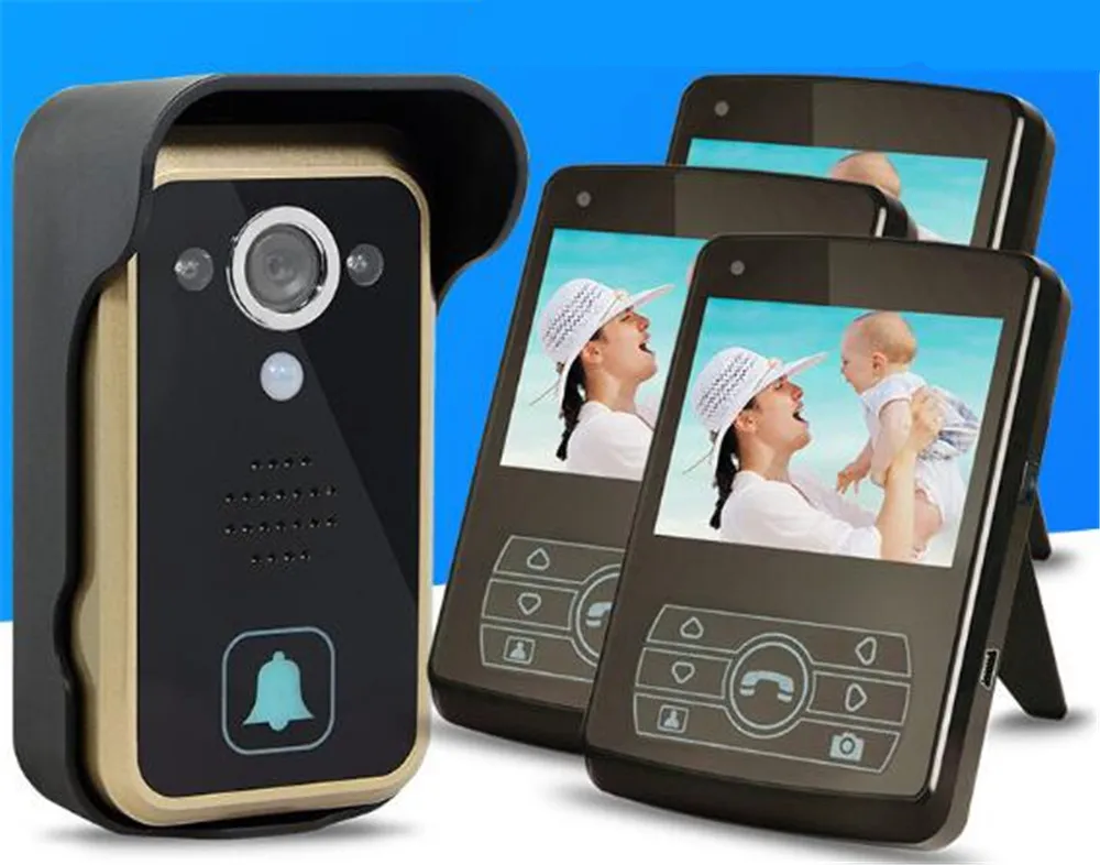 

3.5 Inch Wireless Video Door Phone Intercom 120 Degree View Angle