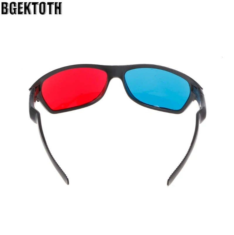 Universal White Frame Red Blue Anaglyph 3D Glasses For Movie Game DVD Video TV #1