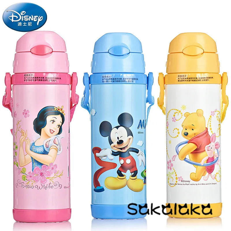 380 ml Color Rosa Disney Princess Botella de Agua para ni/ña