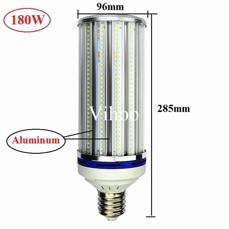 Лампада E27 E40 70 Вт 100 Вт 120 Вт 180 Вт светодиодный лампы E26 E39 уличный светильник ing AC85-265V Алюминий лампа "Кукуруза" от склада Точечный светильник 2 шт