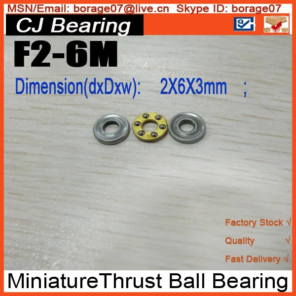 F2-6M 10pcs/lot Axial Ball mini Thrust ball Bearing 2 x 6 3 mm F2-6 | Обустройство дома