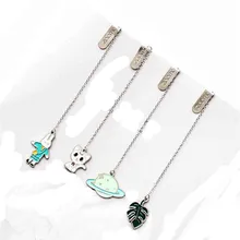 1 шт. кавайные Мультяшные единороги животные металлические закладки для книг скрепки для студентов канцелярские принадлежности подарки офисные школьные принадлежности закладки