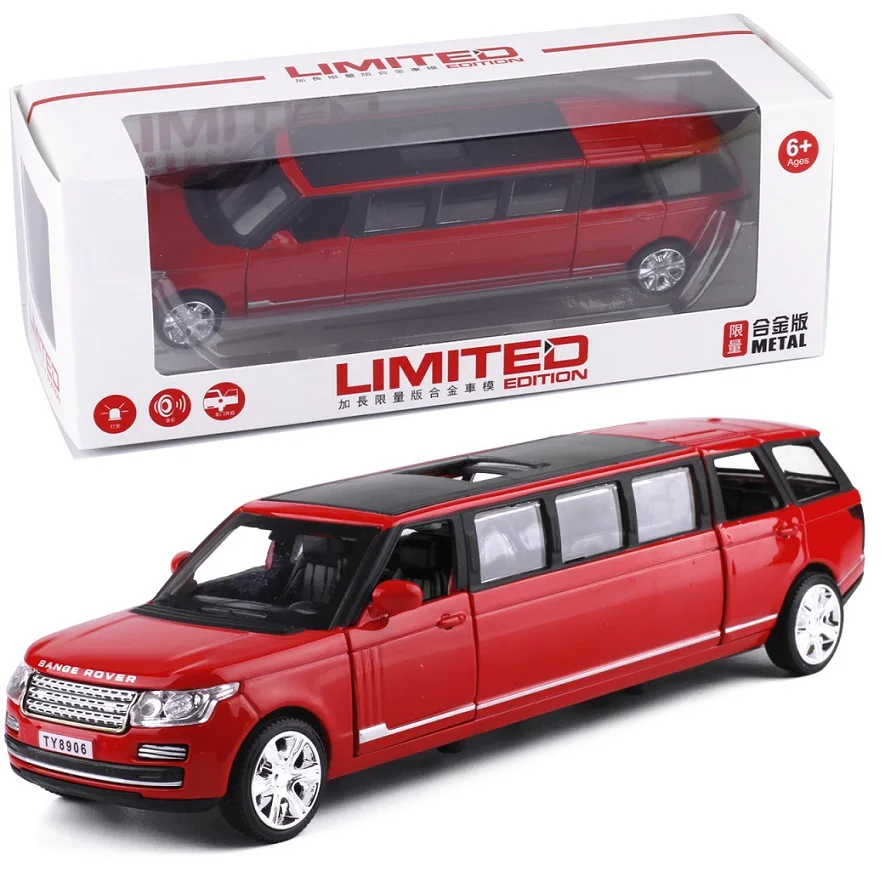 

19.5Cm Extended Car (DieCasts)/5 Doors Open Model Metal Toys Car Function W/Light & Sound When Play With Batteries