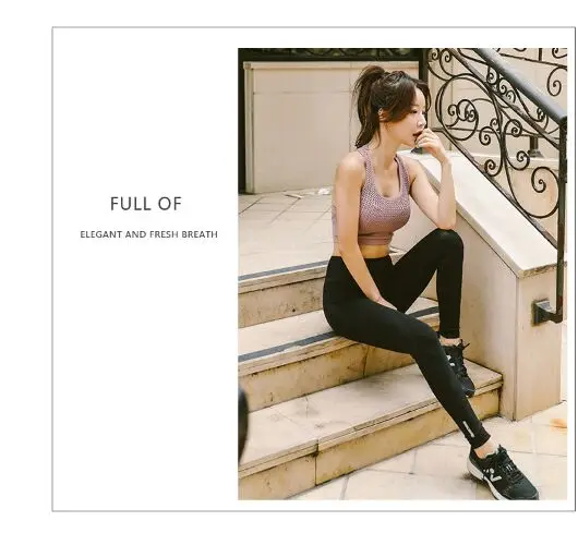 Elasticidade Cintura Alta Leggings Yoga para As