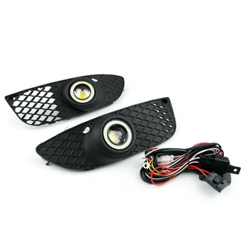 

Areyourshop Front Bumper Angel Eyes Fog Lights Driving Lamps For Mitsubishi Lancer 2008-2012 Halo Ring Fog Lights Lamp Car Parts