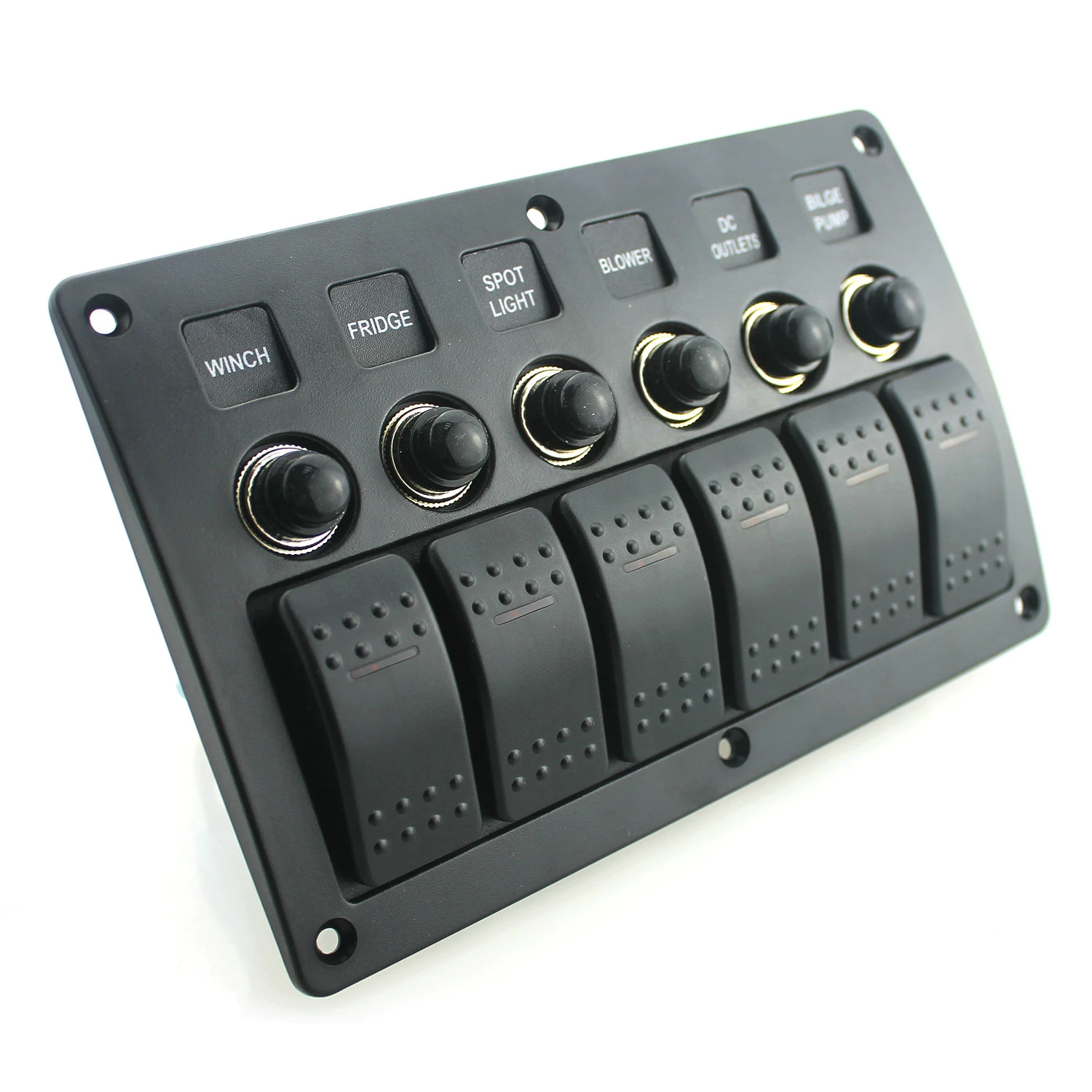 6 Gang LED Schaltpanel Schalter Schalttafel Breaker Circuit Marine Bus Boot RV 6 Gang LED Schaltpanel Schalter Schalttafel Breaker Circuit Marine Bus Boot RV