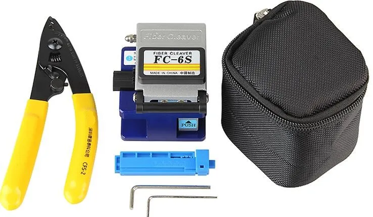 

Fiber Optic Tool 3 in 1 FTTH Splice fiber optic tool kits Fibre stripping and FC-6S fiber cleaver