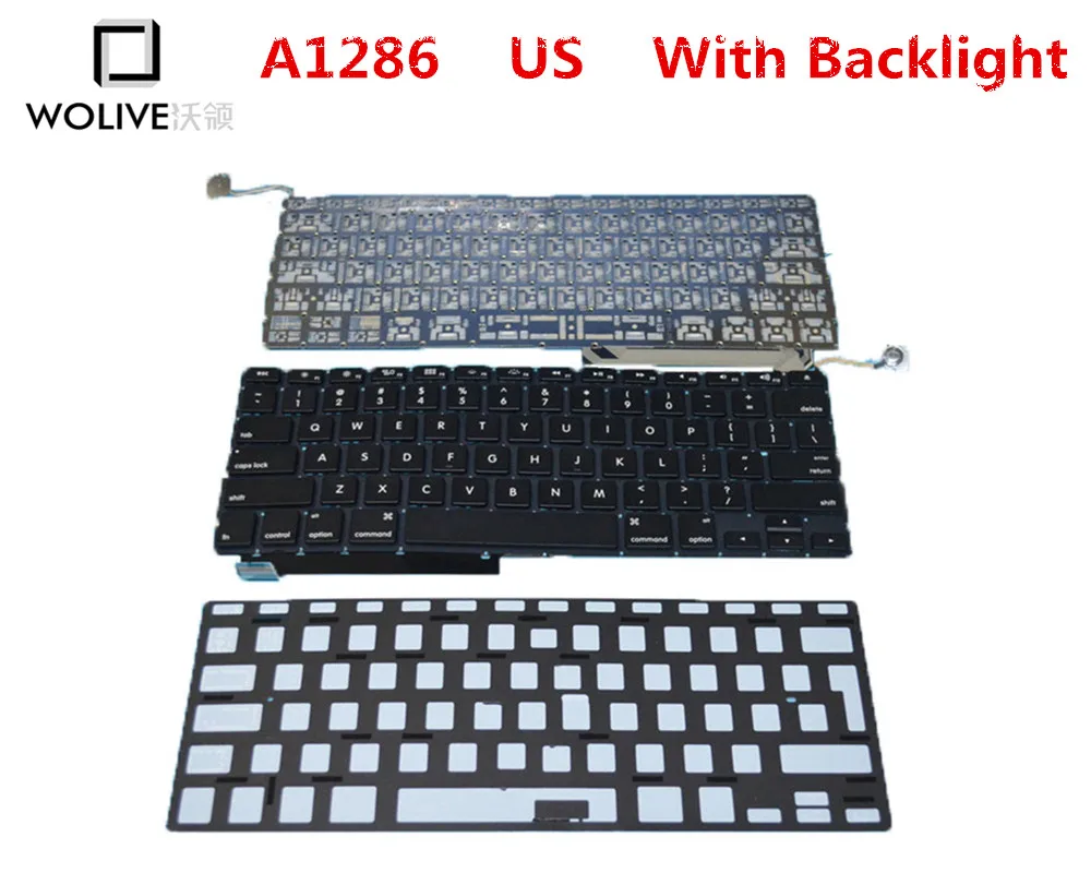 Genuine New A1286 US Keyboard For font b Macbook b font Pro 15 2009 2012 Year