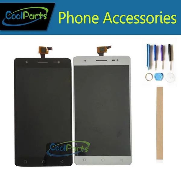 

1PC/Lot High Quality For Micromax Canvas Juice 3+ Q394 Lcd display+Touch Screen Assembly Black White Color With Tool&Tape