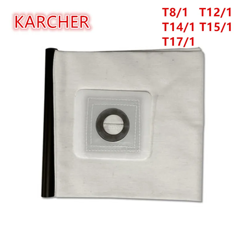 Высокое качество стирки Пылесосы для автомобиля части для Karcher Пылесосы для автомобиля ткань пылевой фильтр сумки t8/1 T12/1 T14/ 1 t15/1 T17/1