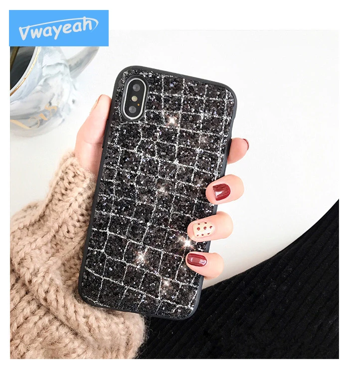 Ins/Лидер продаж для IPhone X 10 6S 7 8 плюс роскошный Bling Алмазная сверкающих gliter дрель