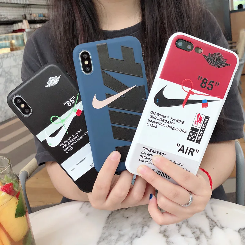 

Fashion 3D embossed shoes thickened matte TPU protective shell for iPhone 6 6splus 7 8plus X Xs Max XR thick candy soft shell