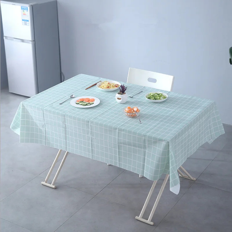 

PVC Tablecloth Waterproof Plastic Tablecovers Table Cloth Cover Party Decor