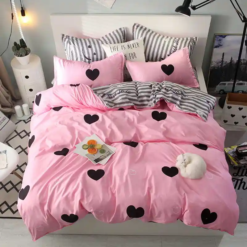 pink star bedding single