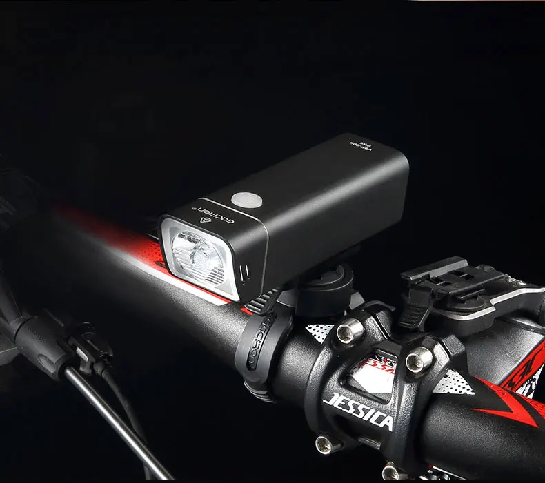 Excellent Gaciron Bicycle Headlight Built-in 2500mAH Battery USB Charge 600 Lumens 9 hours Runtime Side Visible Cycling Front Lighting 10