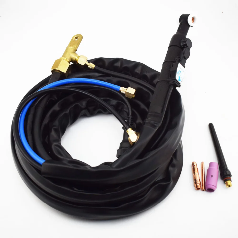 WP 18FV Flex head Gas valve control TIG Torch water Cooled 350Amp Power