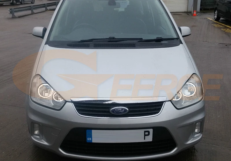 Для Ford C-Max MkI 2008 2009 2010 галогенные фары отличные ангельские глазки Ультра яркое освещение ccfl ангельские глазки комплект Halo Кольцо