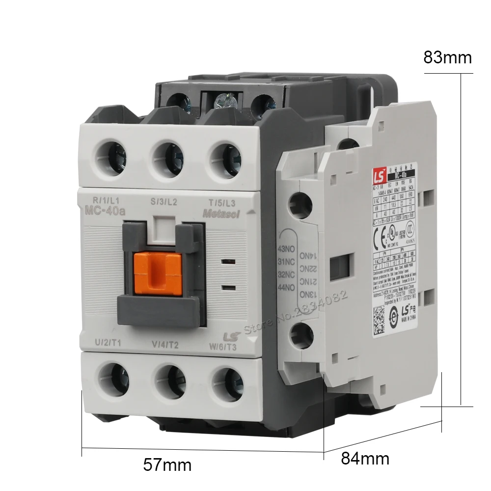 AC Contactor coil voltage 380v 220v 110v 48v 36v 24v MC 40a