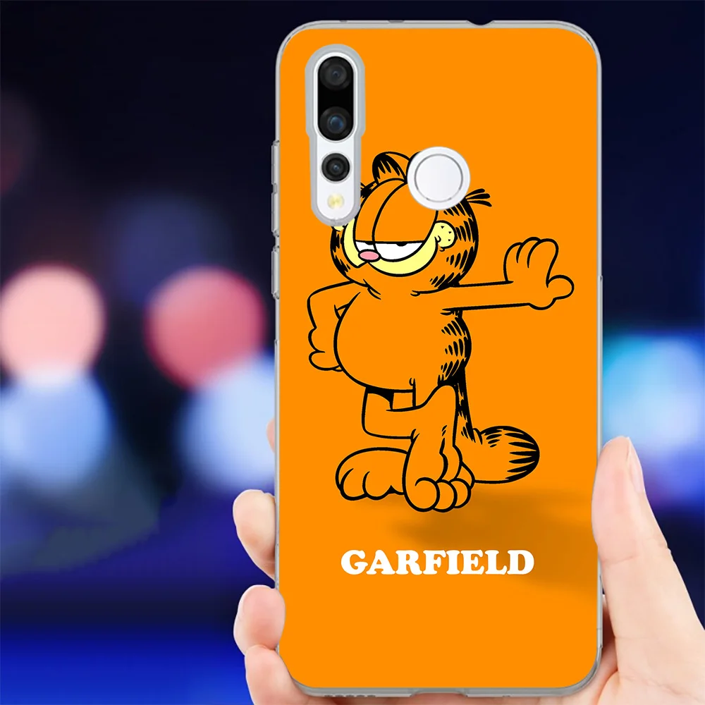 IYICAO Garfield Мягкий силиконовый чехол для телефона с кошкой Huawei Mate 10 20 Lite Pro Nova 2 2i 3 3i 4