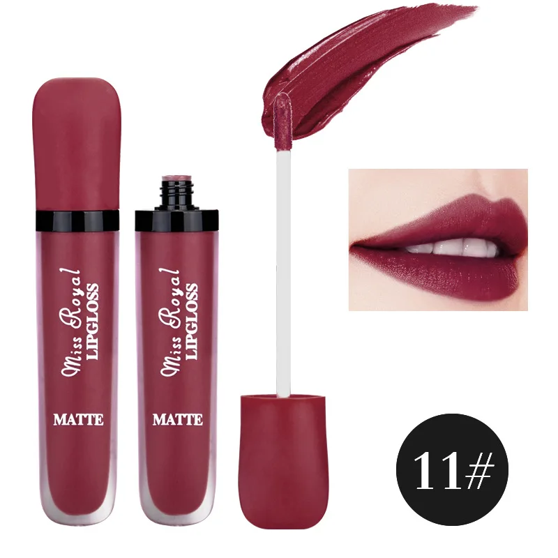 12 color Lip Gloss Matte Liquid Lipstick Mate Waterproof Long Lasting Moisturizing Lip gloss