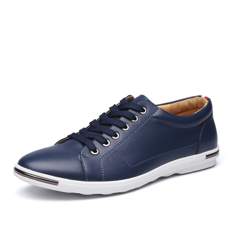 ZYYZYM/мужская повседневная обувь; Новое поступление; сезон весна; большие размеры; стильные модные уличные мужские туфли на шнуровке - Цвет: blue