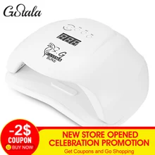 Gustala солнце х Сушилка для ногтей 48/54 Вт Светодиодная УФ-лампа для ногтей ЖК-дисплей Дисплей 36 светодиодный свет с автоматическим для ухода за ногтями Маникюрный Инструмент для Полимеризации Гель-лака