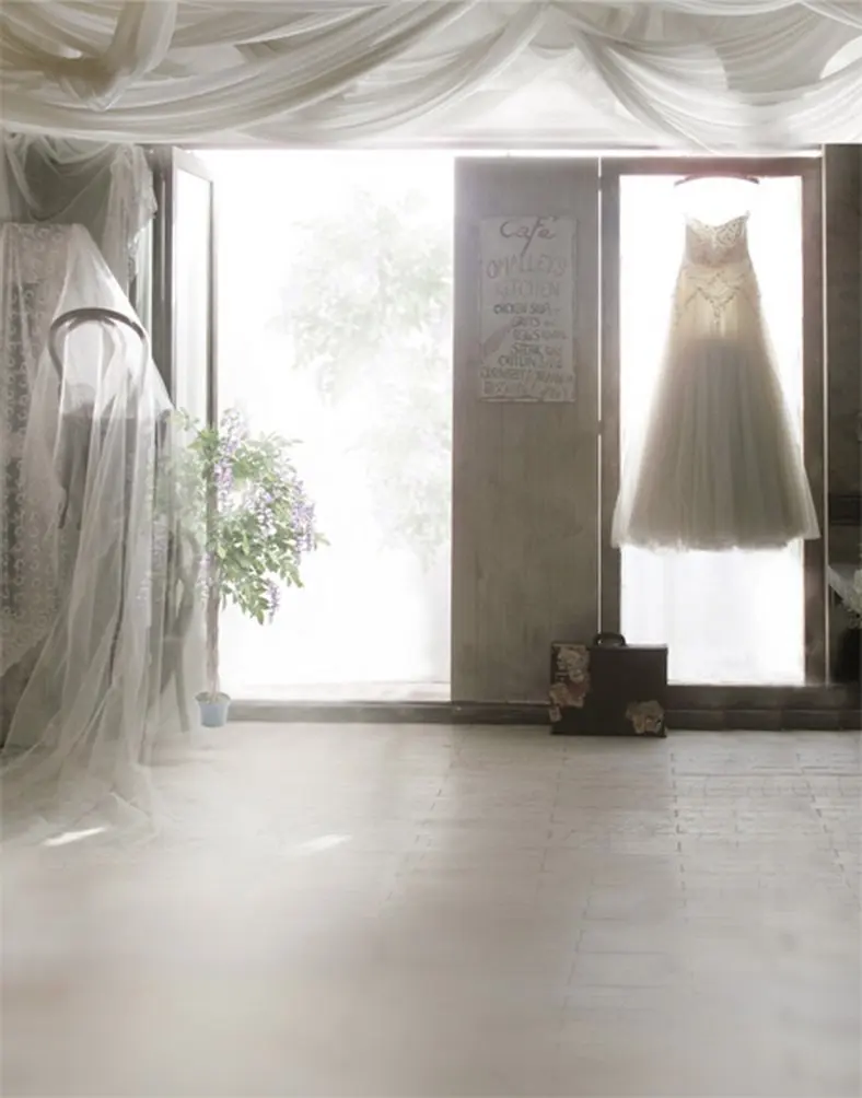 

5x7ft Room Dress Purple Flowers Photography Backdrops Photo Props Studio Background